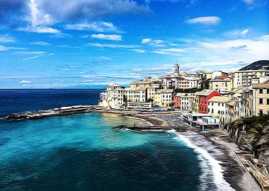 The bay of Bogliasco