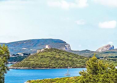 Seacoast near Alghero