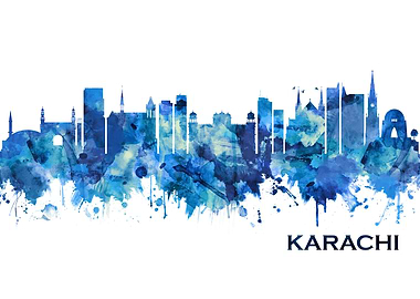 Karachi Pakistan Skyline