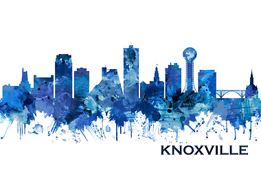 Knoxville Skyline Blue