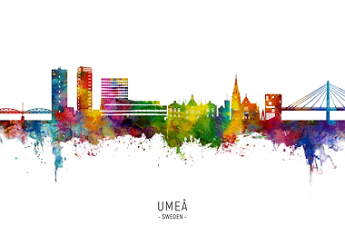 Umea Skyline Sweden