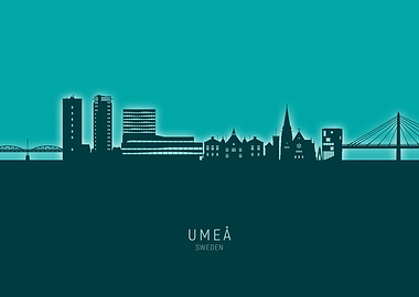 Umea Skyline Sweden