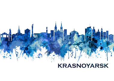 Krasnoyarsk Russia Skyline