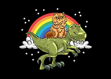 TRex Dino Persian Cat
