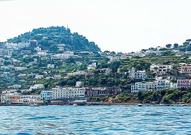 Capri village in summer