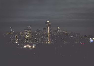 Space Needle at night
