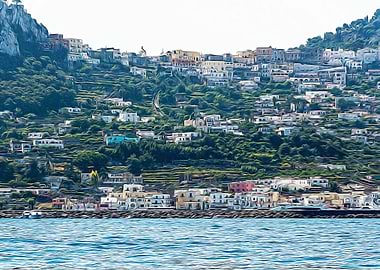 Capri village in summer