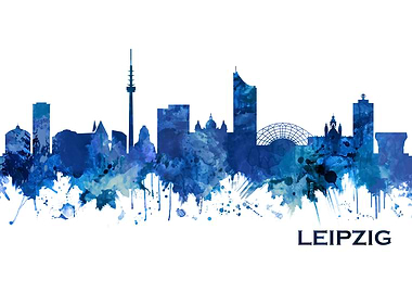 Leipzig Germany Skyline