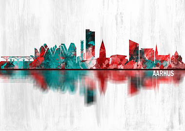 Aarhus Denmark Skyline