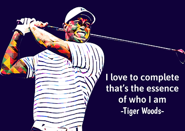 Tiger Woods pop art
