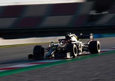 F1 at Speed at Sunset