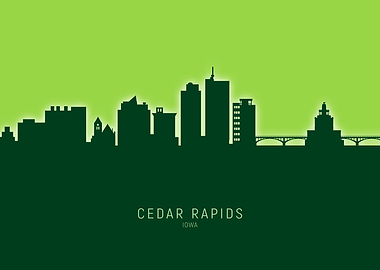 Cedar Rapids Skyline Iowa