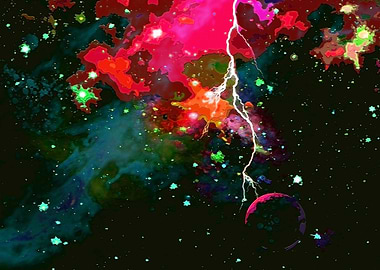 Abstract Space Lightning