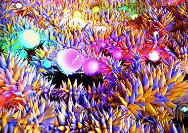 Abstract colorful Garden