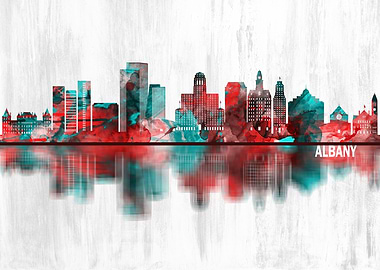 Albany New York Skyline