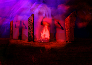 Dark Stenness stones