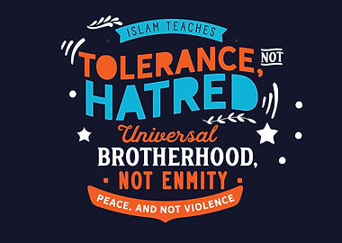 Islam teaches tolerance