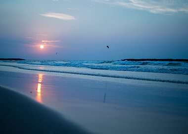 Blue and Yellow sunset