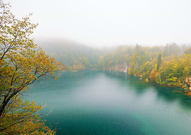 Autumn over Plitvice