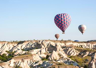 hot air balloons rising