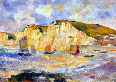 Renoir Sea and Cliffs