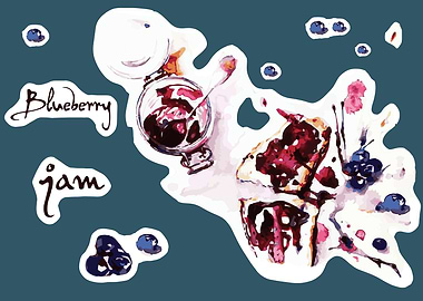 Blueberry jam
