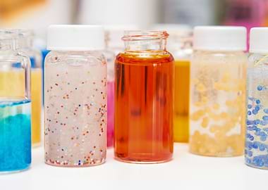 coloured liquid cosmetics