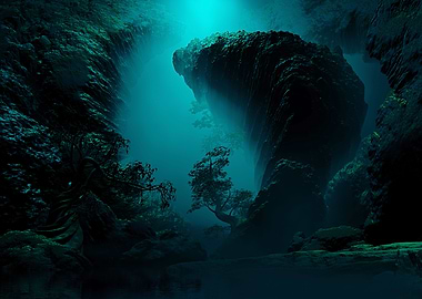 Mysterious Blue Night