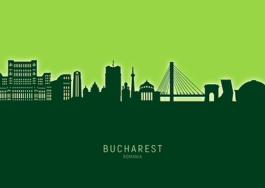 Bucharest Skyline Romania