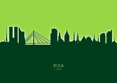 Riga Skyline Latvia