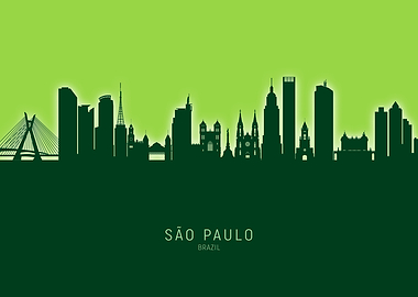 Sao Paulo Skyline Brazil