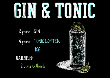 GIN TONIC recipe alcohol