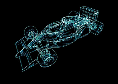 Race Car Construction Art