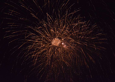 Orange Fireworks