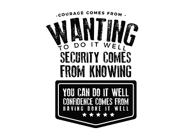 Courage comes from wanting