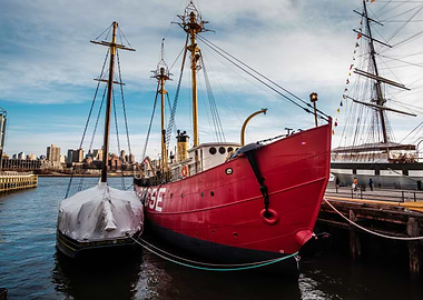 Boats at the pier in New