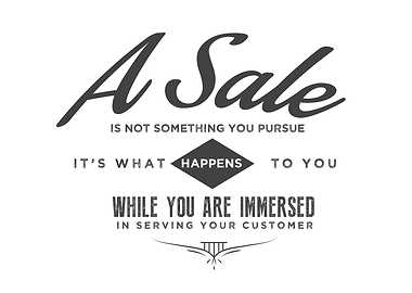 A sale is not something