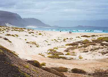 Deserted Beach Of Praia Gr