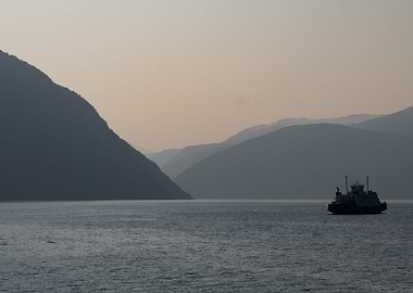 A boat on Sognefjord