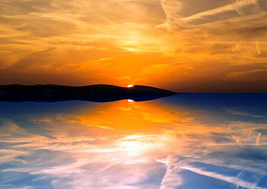 Sunset With Colorful Sky