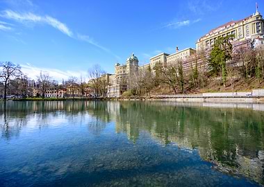 River Aare Reflections