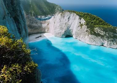 Defocused Navagio Beach Wi