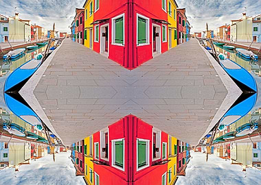 Burano the buildings color