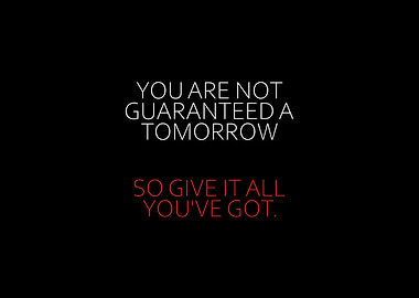 You Are Not Guaranteed