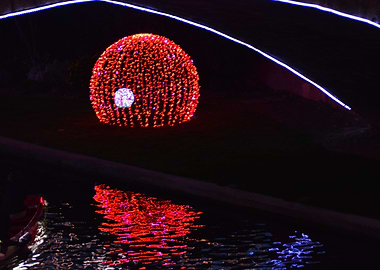 Christmas lights Red ball
