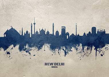 New Delhi Skyline India