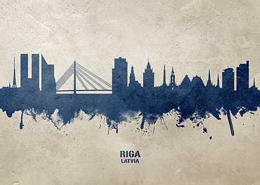 Riga Skyline Latvia