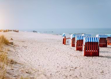 Blue Striped Roofed Chairs