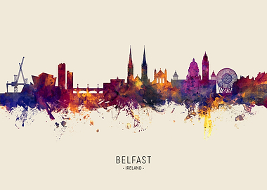 Belfast Ireland Skyline