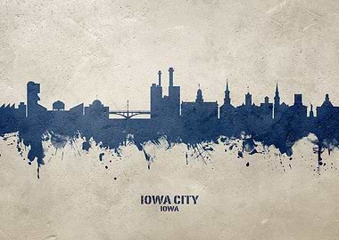 Iowa City Skyline Iowa